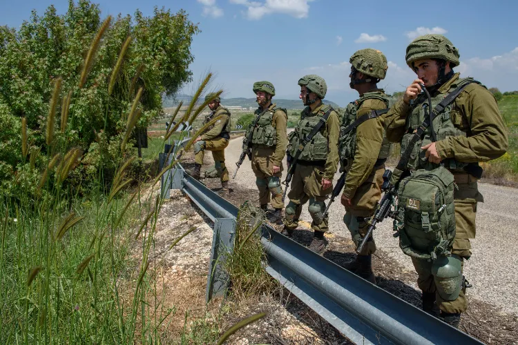 Israeli soldiers near the Israel-Lebanon border (File)