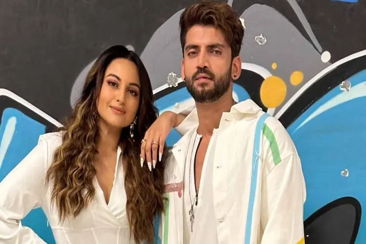 Actors Sonakshi Sinha and Zaheer Iqbal