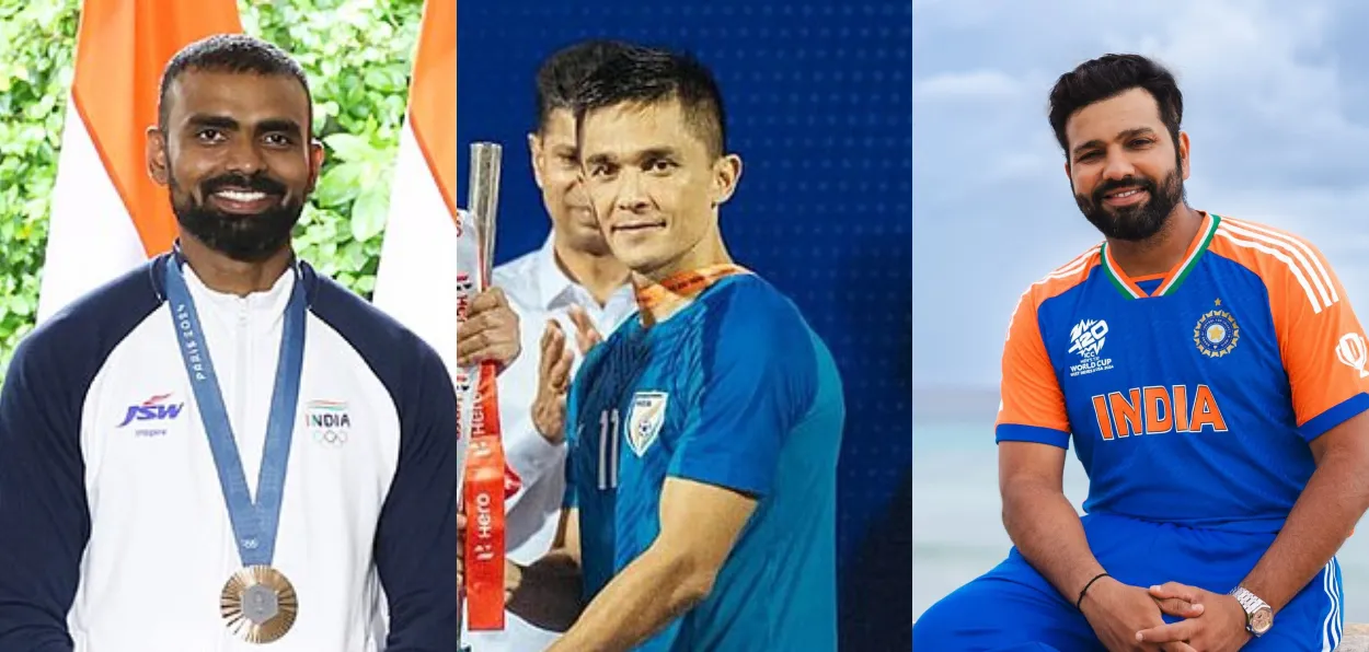 Sports Legends who hung their shoes in 2024: PR Sreejesh, Sunil Chettri and Rohit Sharma