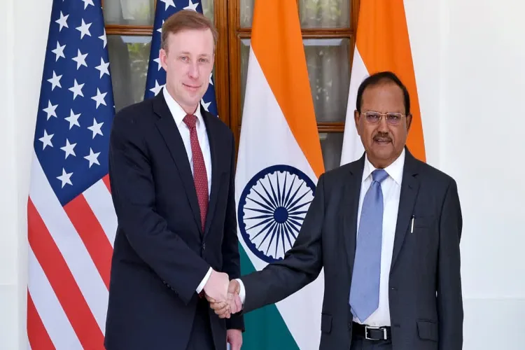 US NSA Sullivan with India NSA Ajit Doval