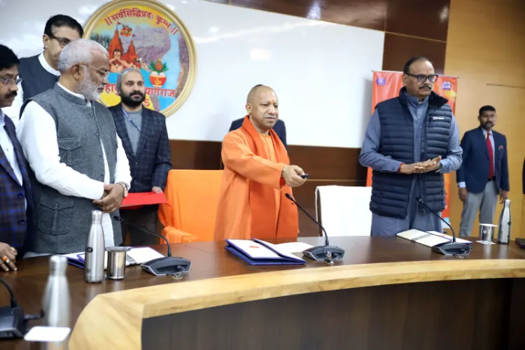 UP Chief Minister Yogi Adityanath inaugurating Kumbhvani