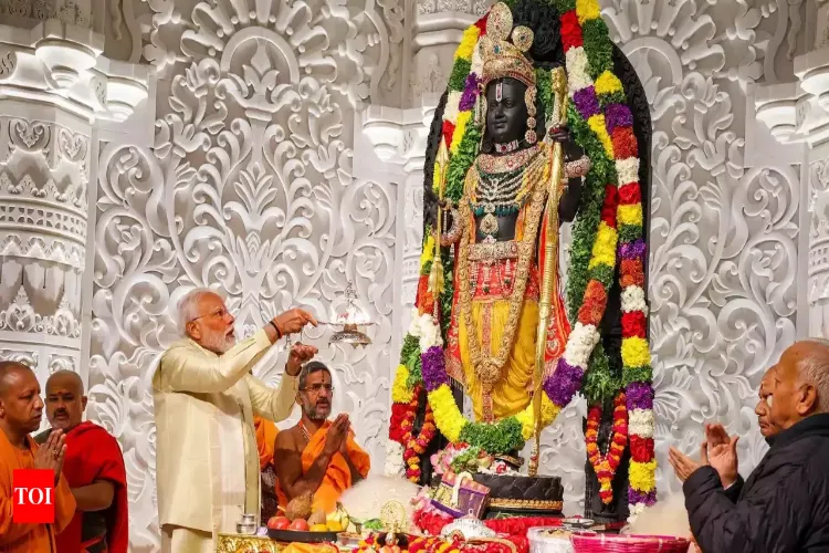 Prime Minister Narendra Modi at Ayodhya