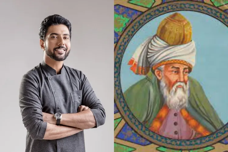 Actor and celebrity chef Ranveer Brar and  famous poet Rumi