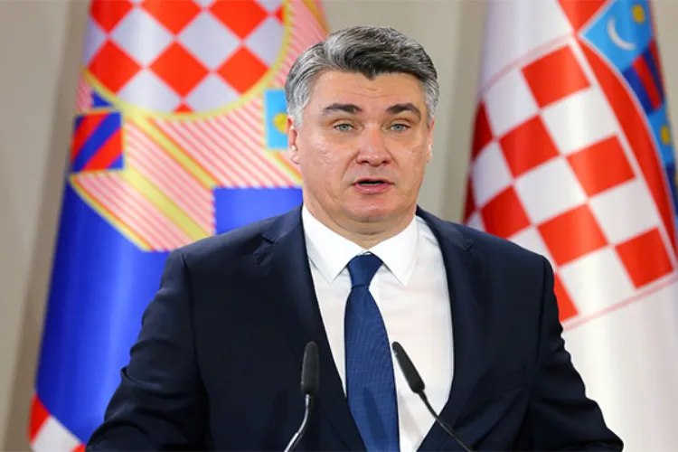 Croatia's President, Zoran Milanovic,