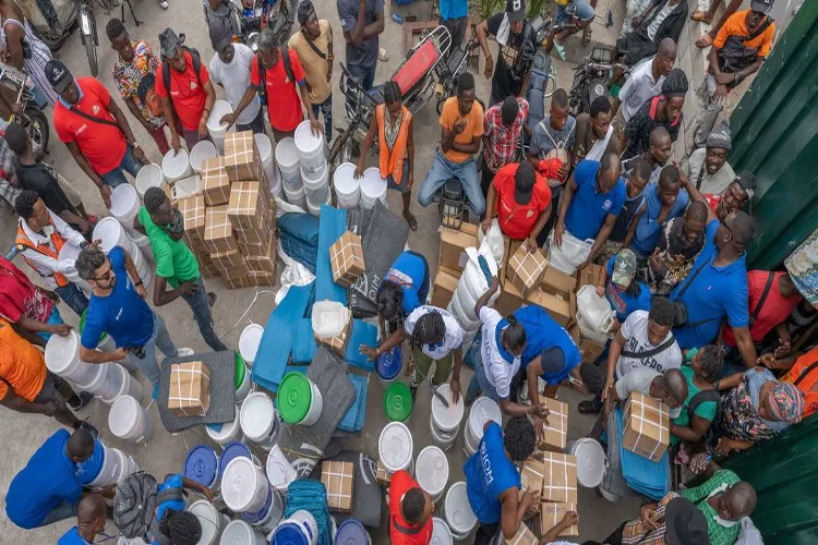 Displaced people in Haiti