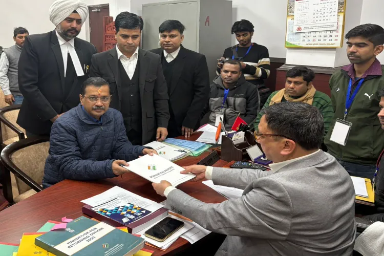 Arvind Kejriwal filed his nomination papers or the February 5 Assembly elections.