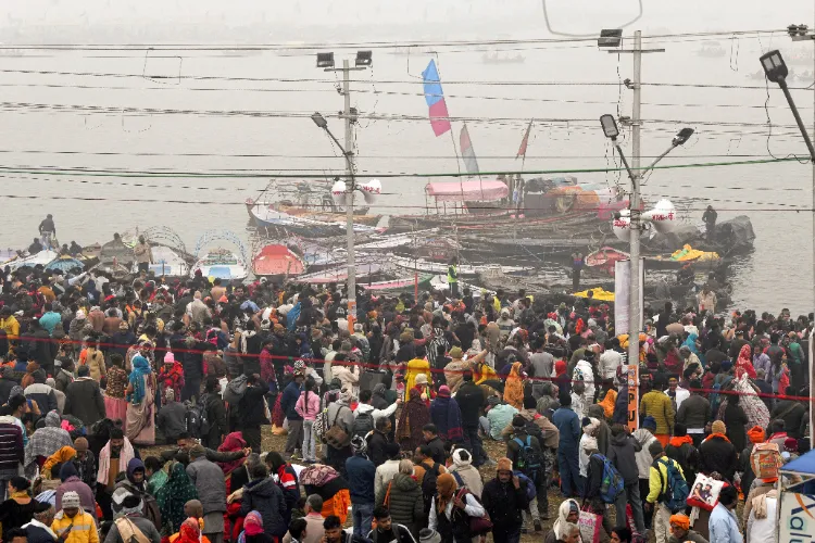 Devotees at Prayagraj