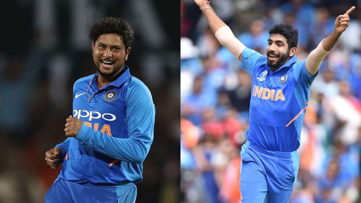 Cricketers Jasprit Bumrah and Kuldeep Yadav