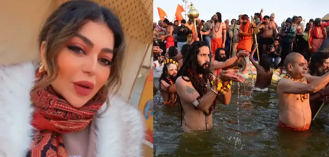 UAE vlogger Sally Al-Azab at Mahakumbh