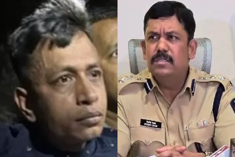 Accused Shariful Islam Shehzad and Dikshit Gedam, DCP, Crime Branch Mumbai