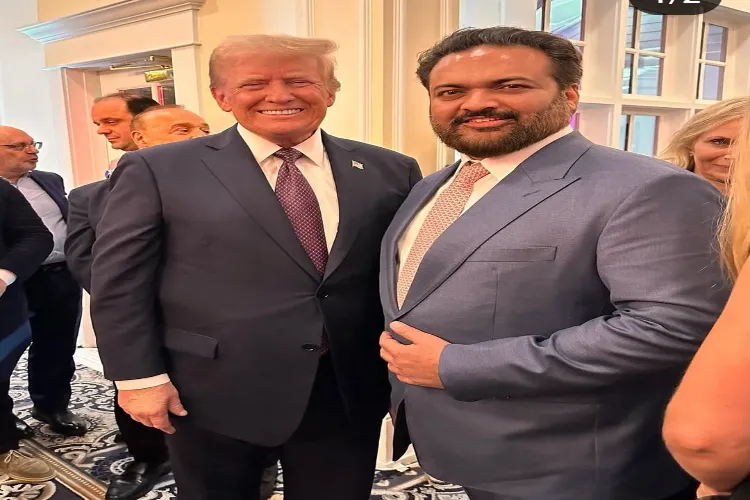 US President-elect Donald Trump with Kalpesh Mehta