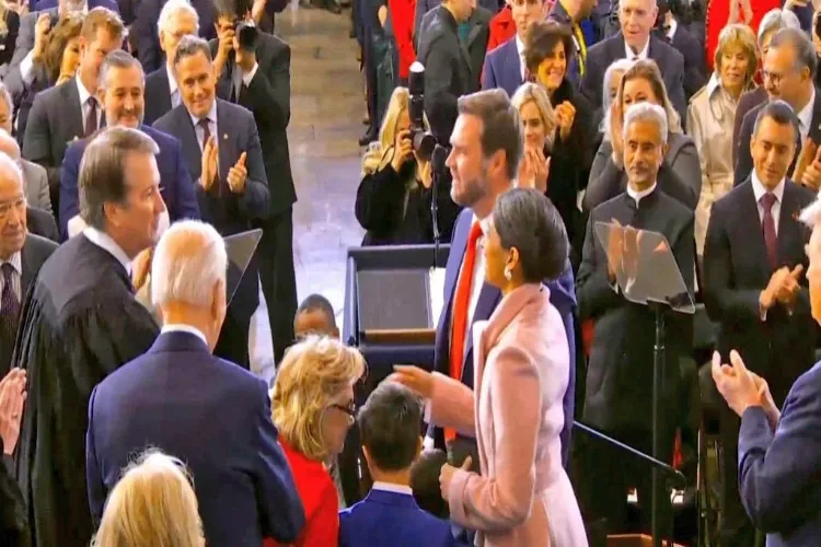 External Affairs Minister Dr S Jaishankar seats in front row as VP J D Vance take oath of office