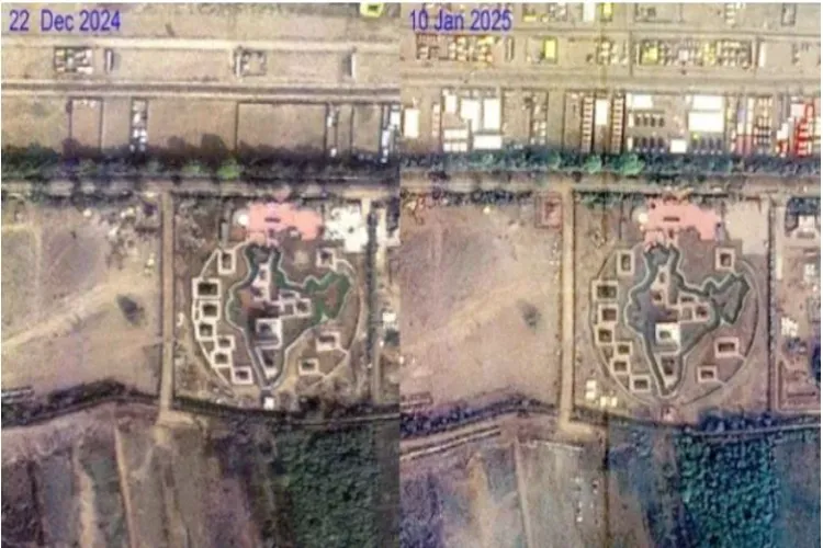 Satellite imagery of Maha Kumbh 