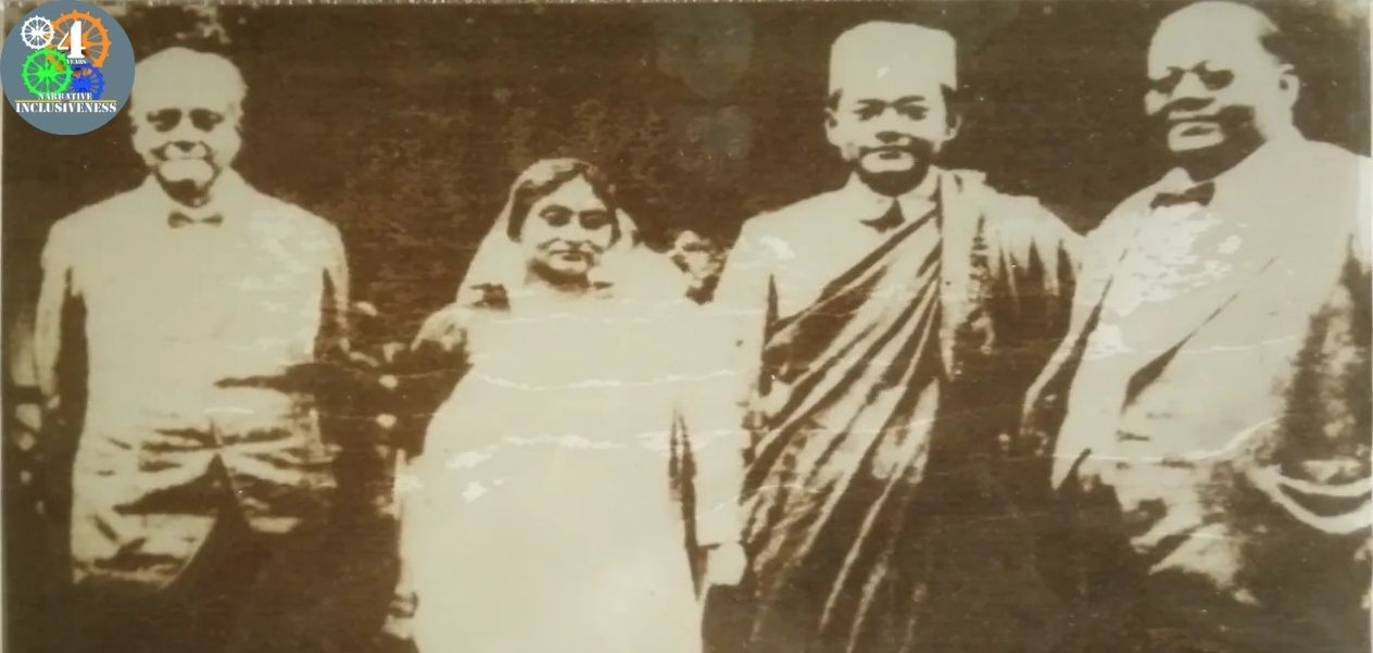 Janakinath Bose, Bivabati Devi, Subhas Chandra Bose and Sarat Chandra Bose in Shillong, 1927