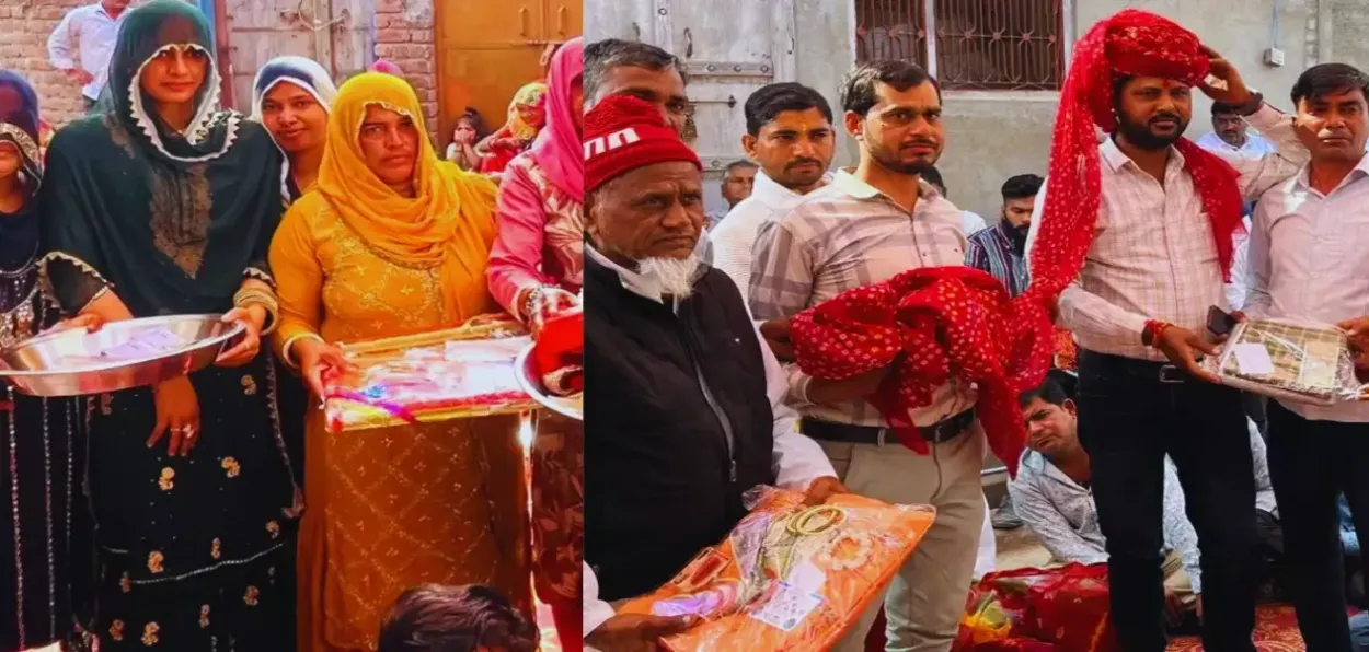 Zakir Hussain and his family at Durga Kanwar's house