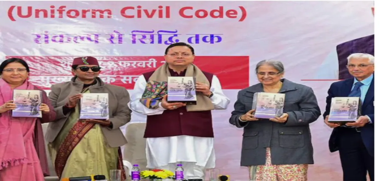 Uttarakhand Chief Minister Pushkar Singh Dhami releasing the draft UCC law (File) 