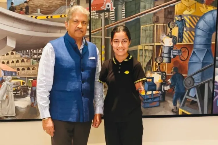 Anand Mahindra and Sheetal Devi 