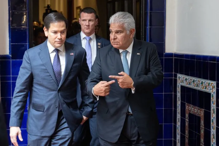 Panama President Mulino with US Secretary of State Marco Rubio