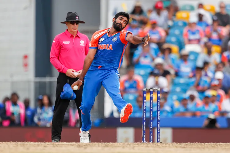 Jasprit Bumrah in action