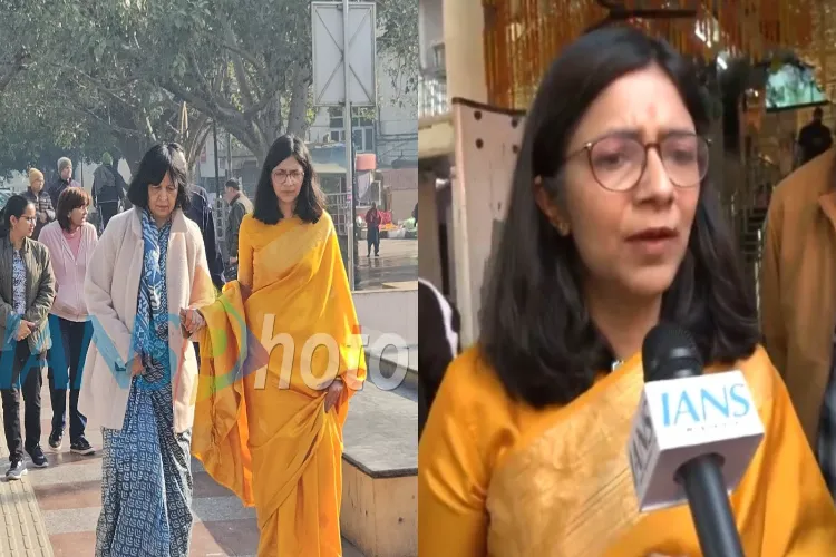 Rajya Sabha member Swati Maliwal with her mother Sangeeta Maliwal