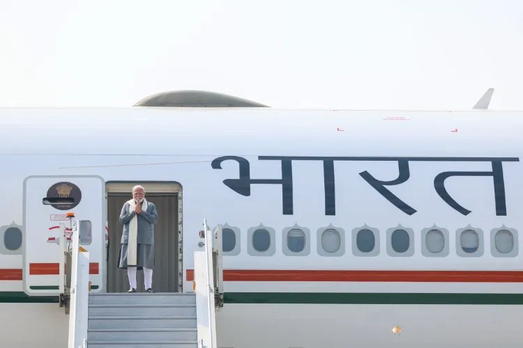 Prime Minister Narendra Modi departing for 