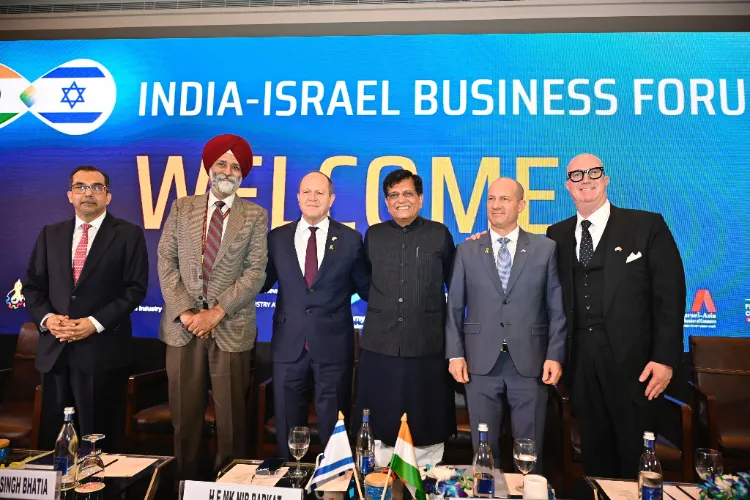 Union Minister of Commerce and Industry Piyush Goyal at the India-Israel Business Forum in New Delhi