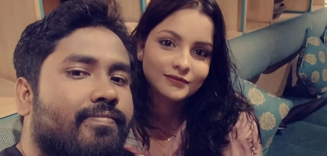 Sabir Alam with his wife