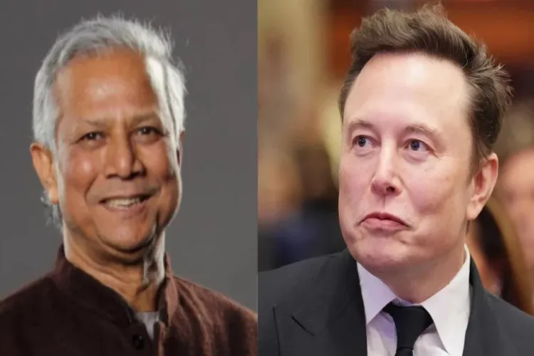 Professor Muhammad Yunus and Tesla CEO Elon Musk