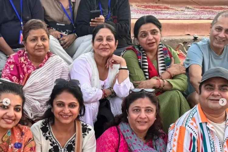 Shefali Shah at Mahakumbh (Prayagraj) with other actors