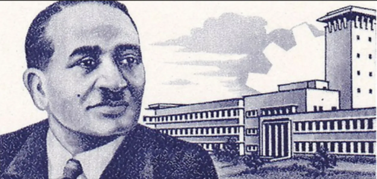 A sketch of Shanti Swarup  Bhatnagar, first Director of CISR