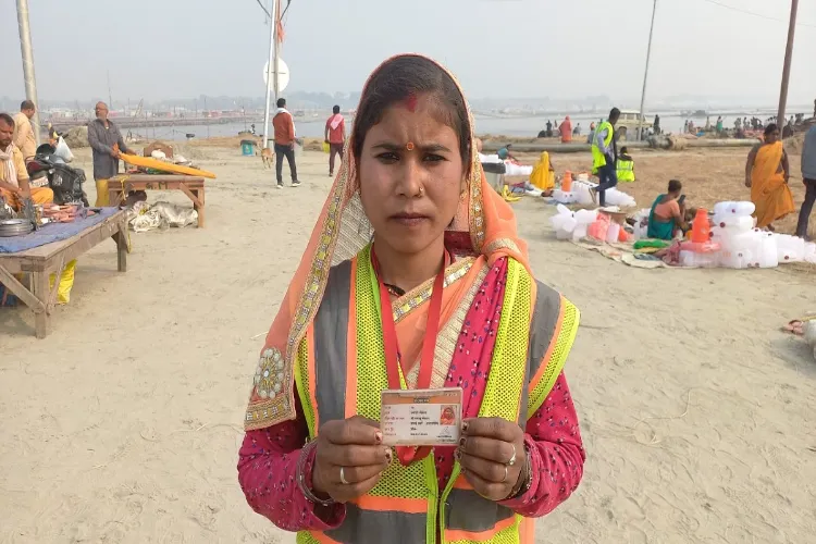 Sanitation worker at Maha Kumbh 2025