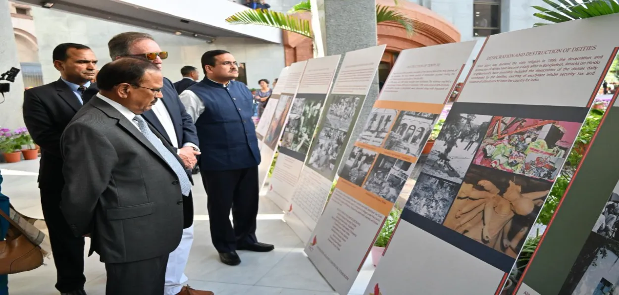 NSA Ajit Doval visiting the exhibition curated by FACT