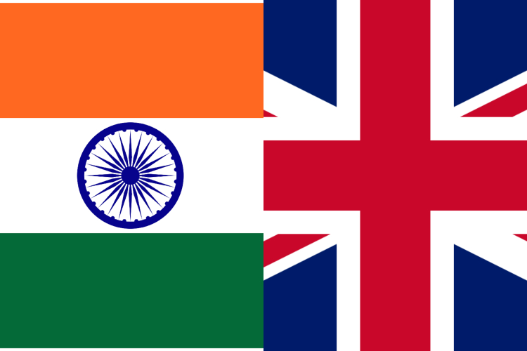 Flags of India and the UK