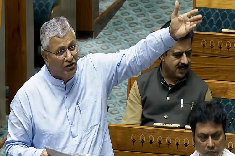 BJP MP PP Chaudhary speaks in the Lok Sabha during the Monsoon Session of Parliament (File photo)