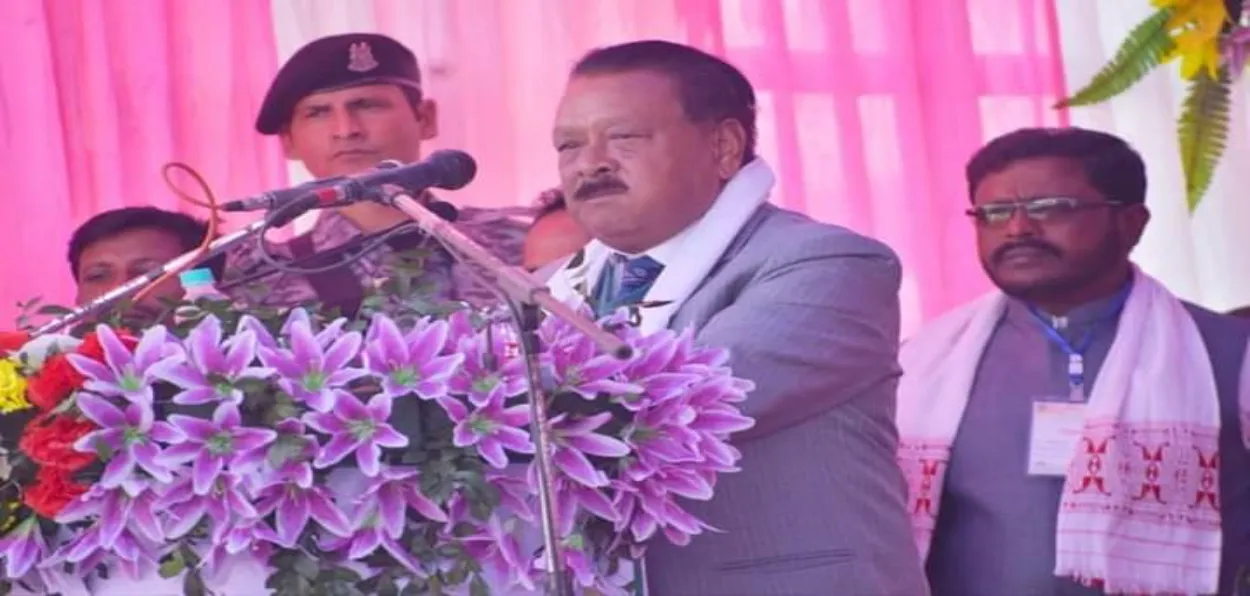 Syedullah Nongrum speaking at a function