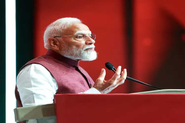 PM Modi addresses the NXT Conclave at Bharat Mandapam in New Delhi on March 01, 2025 