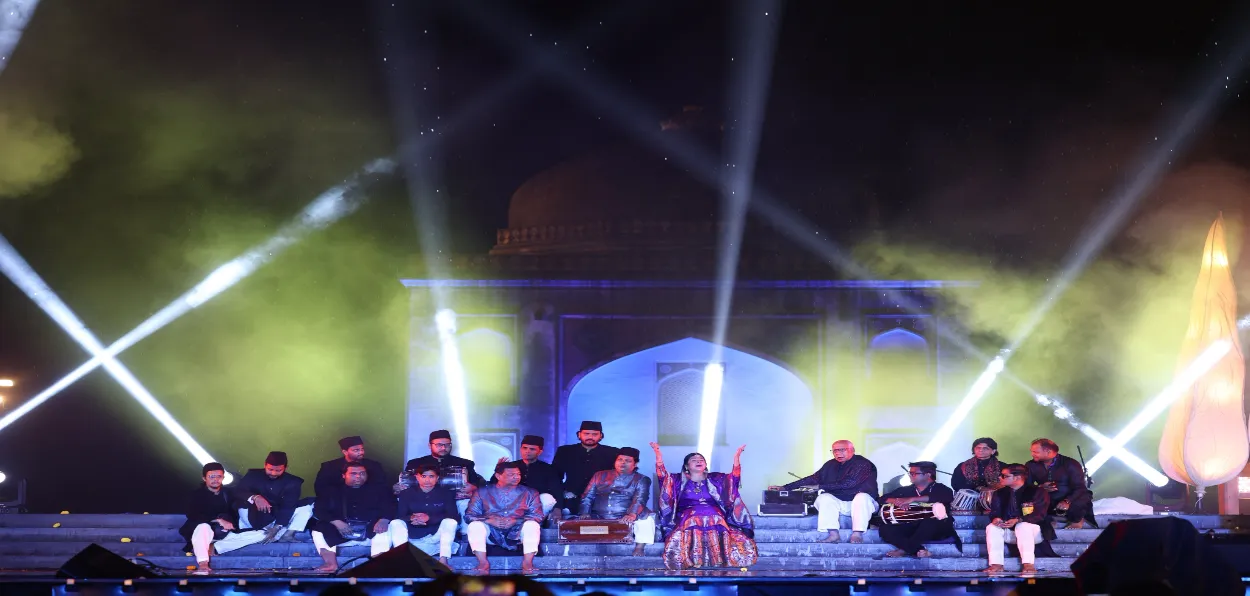 Grand performances at the 25th edition of Sufi music festival ‘Jahan-e-Khusrau’ in New Delhi immersed the audience in love and devotion (Credit: X/@narendramodi)