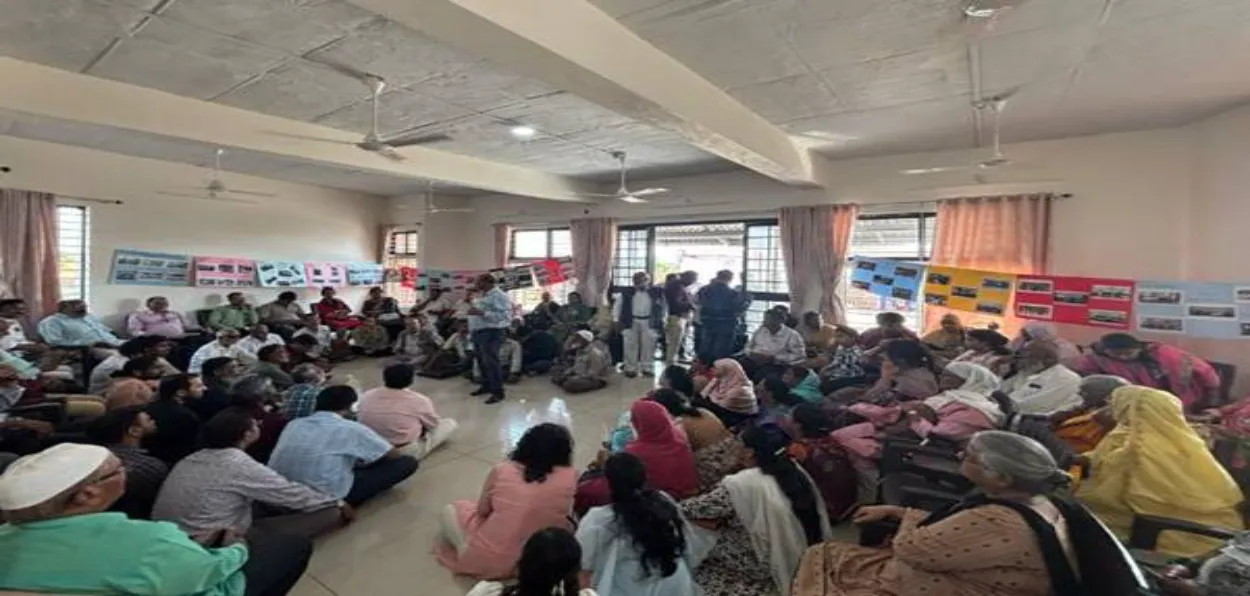 Social activists brainstorming after the inauguration of the office of Center for Renaissance at Herle in Kohlapur, Maharashtra