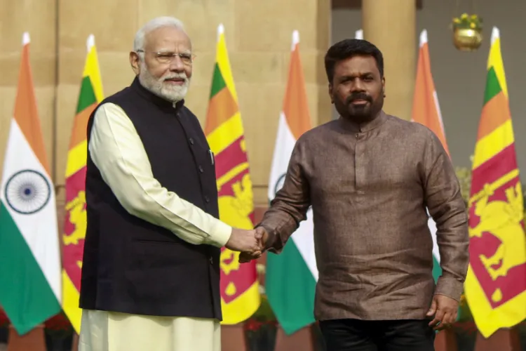 Prime Minister Narendra Modi and the President of Sri Lanka, H.E. Anura Kumara Dissanayake, meet at Hyderabad House in New Delhi on December 16, 2024 (File photo)