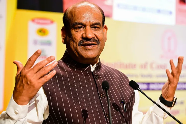 Lok Sabha Speaker Om Birla addresses the inaugural session of the two-day seminar organized by The Institute of Cost Accountants of India (ICMAI) in New Delhi on February 28, 2025