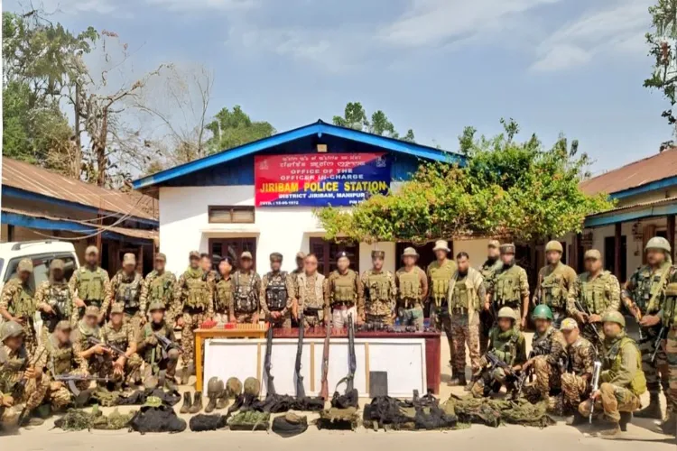 Recovered arm and ammunition during operations by the Army and secuity forces on display