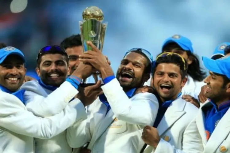 Indian cricket team won the Champion's Trophy in 2013