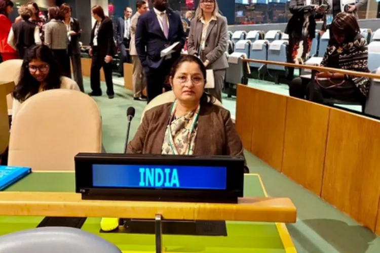 Annapurna Devi, Union Minister, Women and Child Development (WCD), at the UN Headquarters in New York.