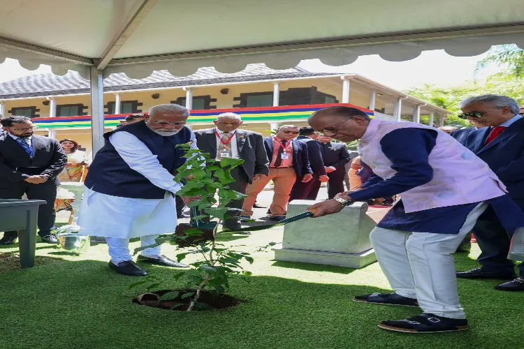 PM Modi expands 'Ek Ped Maa Ke Naam' initiative globally with tree plantation in Mauritius