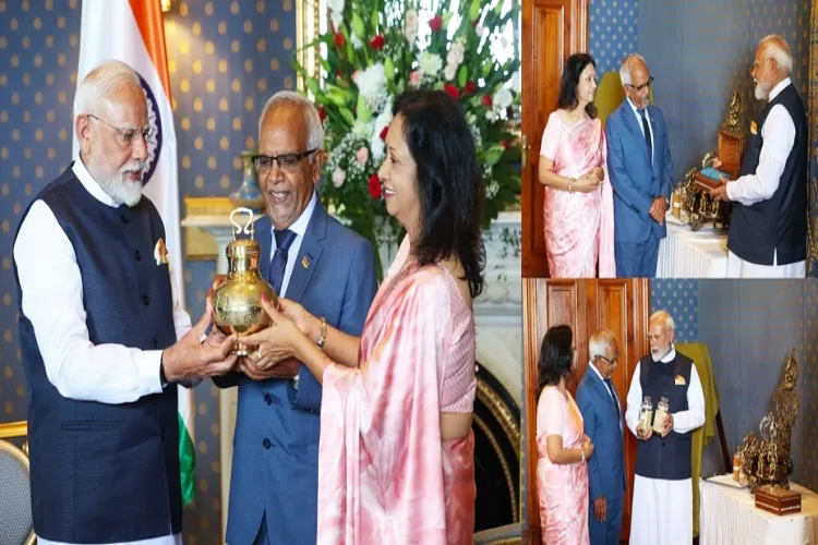 PM Modi gifts Gangajal, Bihar superfood, Banarasi Saree to Mauritius ...