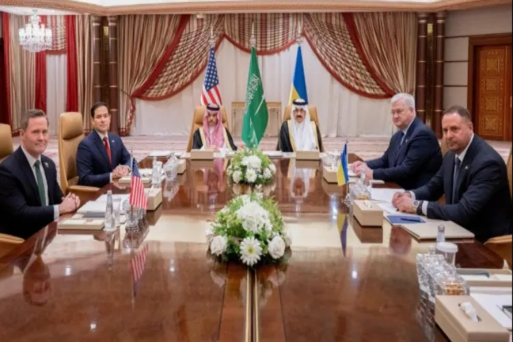 Ukrainian delegation holding talks with Saudi Arabia for ending the war with Russia