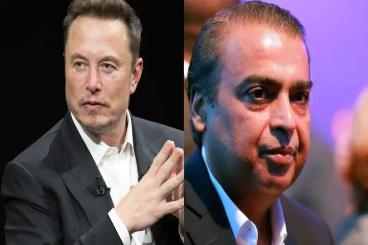 Elon Musk and Mukesh Ambani