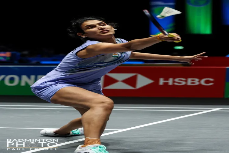 P.V. Sindhu crashes out in opening round from the All-England Badminton Championship 2025 in Birmingham on Wednesday (Photo credit: Badminton photo)