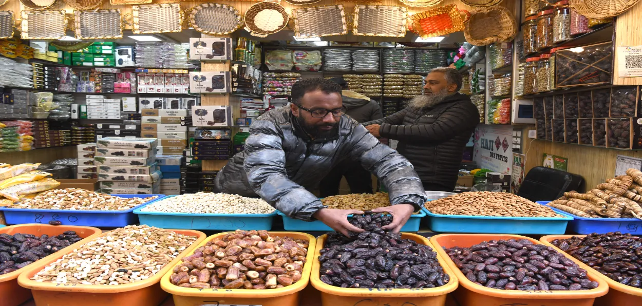 A Palm date shop in Srinagar (Photos: Basit Zargar)