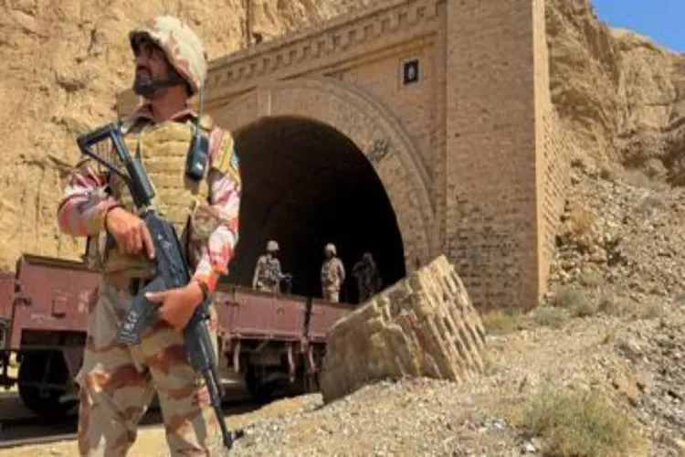 Balochistan's infamous tunnel no 8 where the hijacked train was stationed